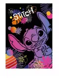 Sešit Stitch black A4, 60 listů, linkovaný II