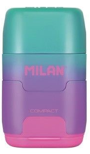 Ořezávátko a guma MILAN Compact Sunset zelené