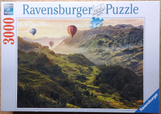 Puzzle Rýžové terasy v Asii 3000 dílků